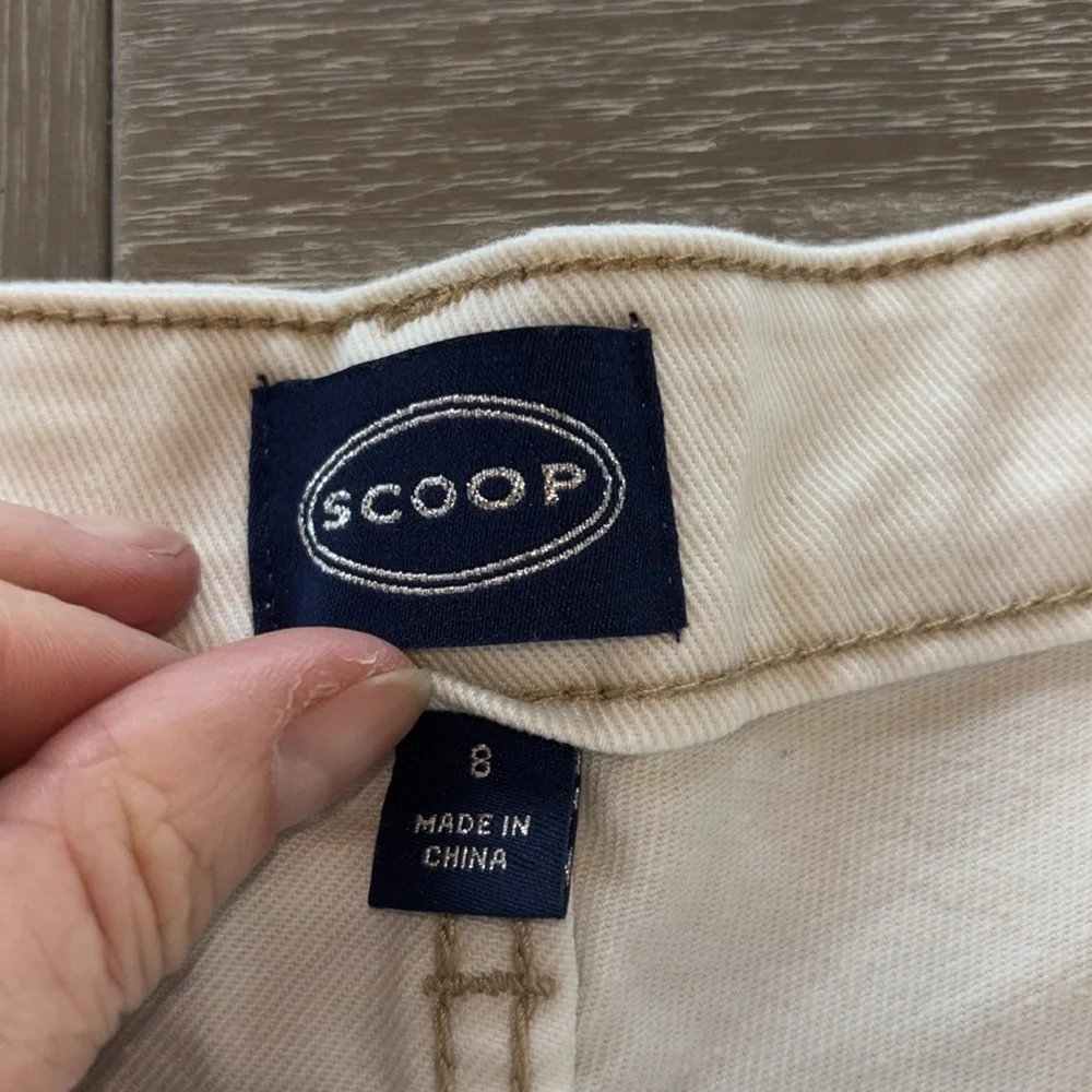 Scoop Cut Off Denim Shorts